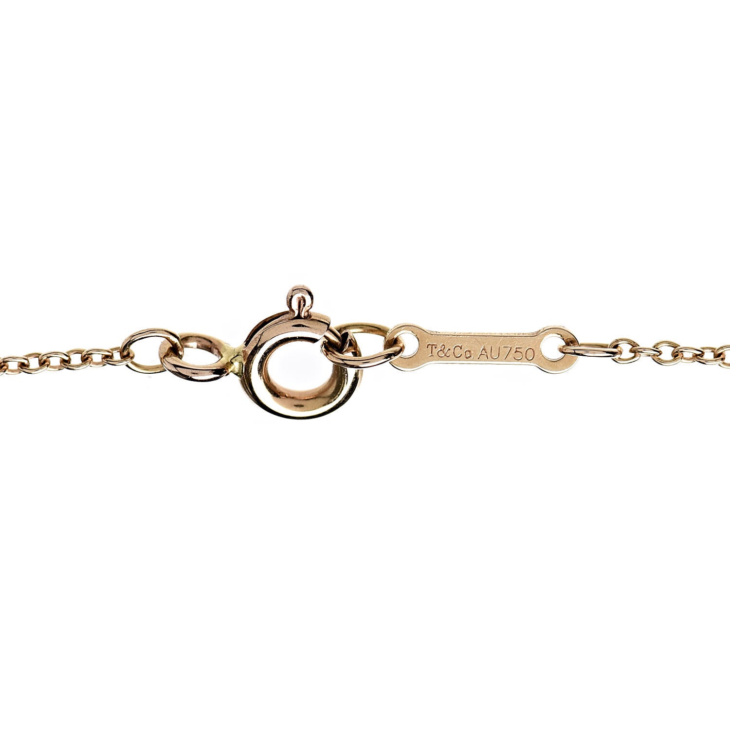 Tiffany 18K Rose Gold Paloma Picasso Loving Heart Interlocking Pendant Necklace 5 of 6