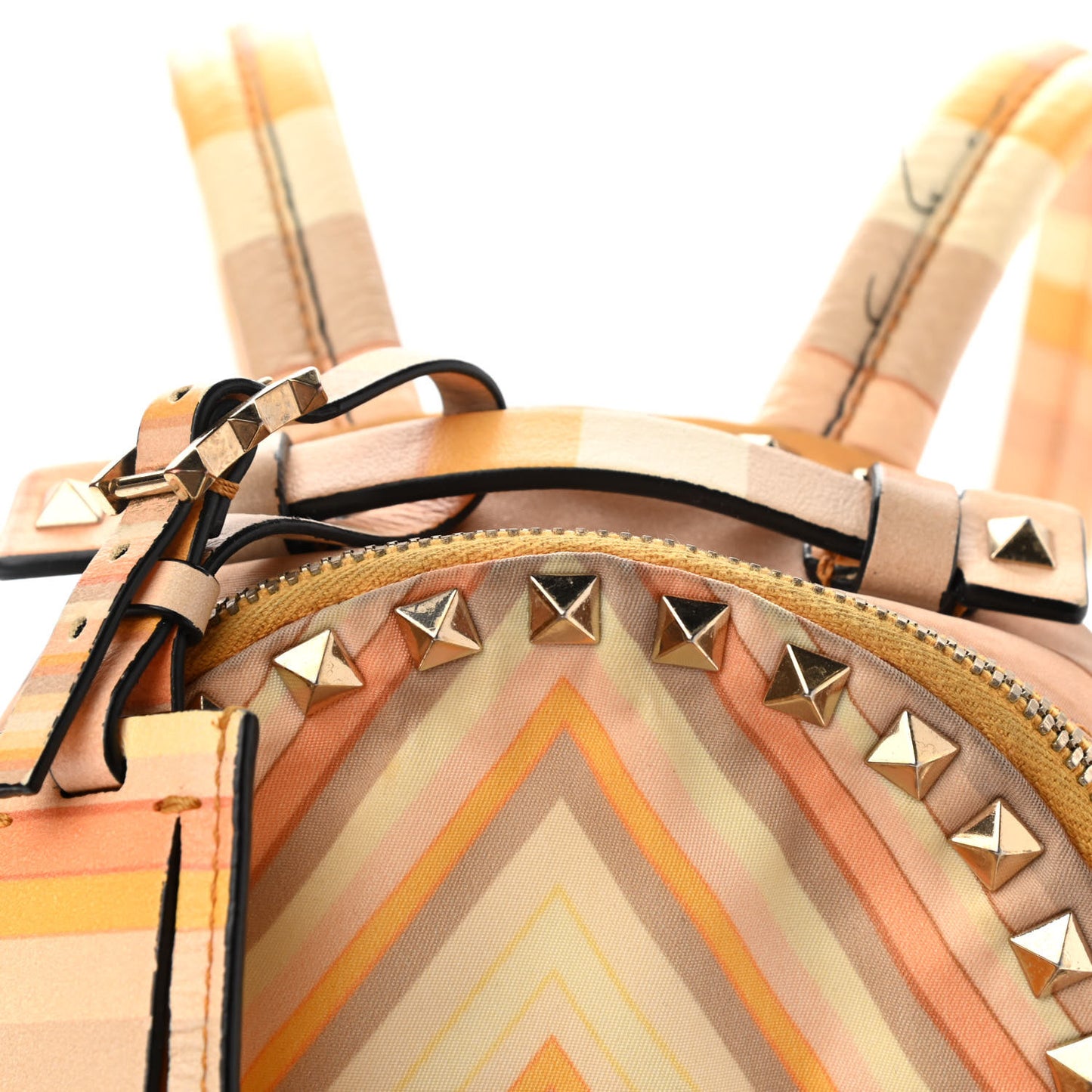 Vitello Native Couture 1975 Mini Rockstud Backpack Multicolor