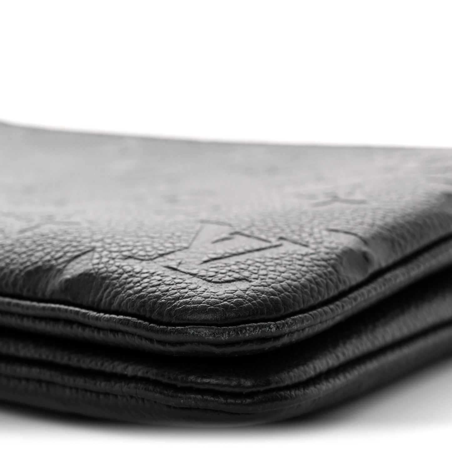 Empreinte Double Zip Pochette Black