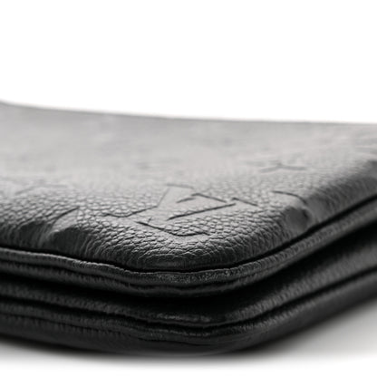 Louis Vuitton Empreinte Double Zip Pochette Black 10 of 12