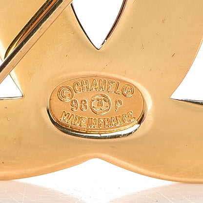Chanel CC Brooch Gold 4 of 5