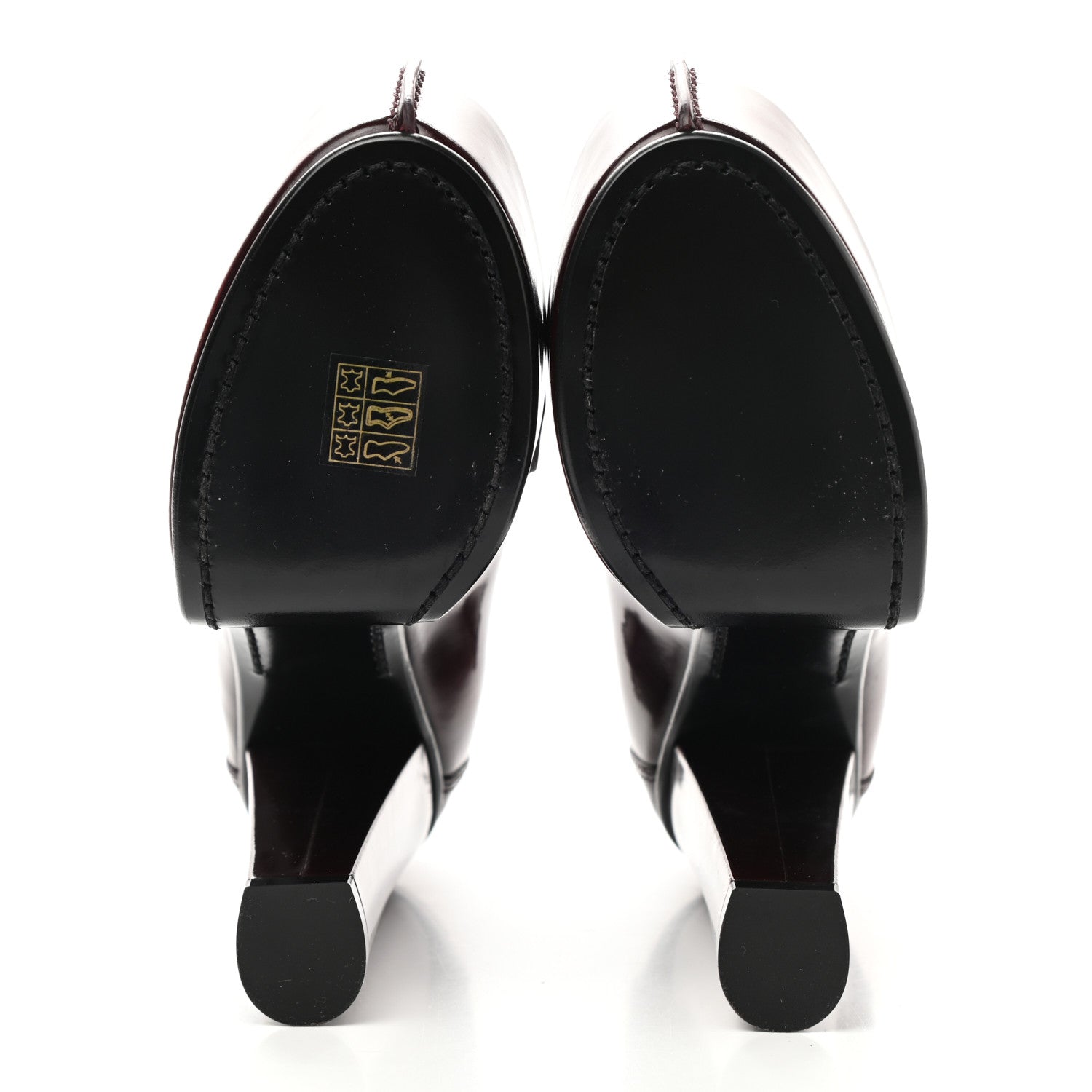 Givenchy Patent Calfskin Show Platform Loafer 37 Burgundy 5 of 8