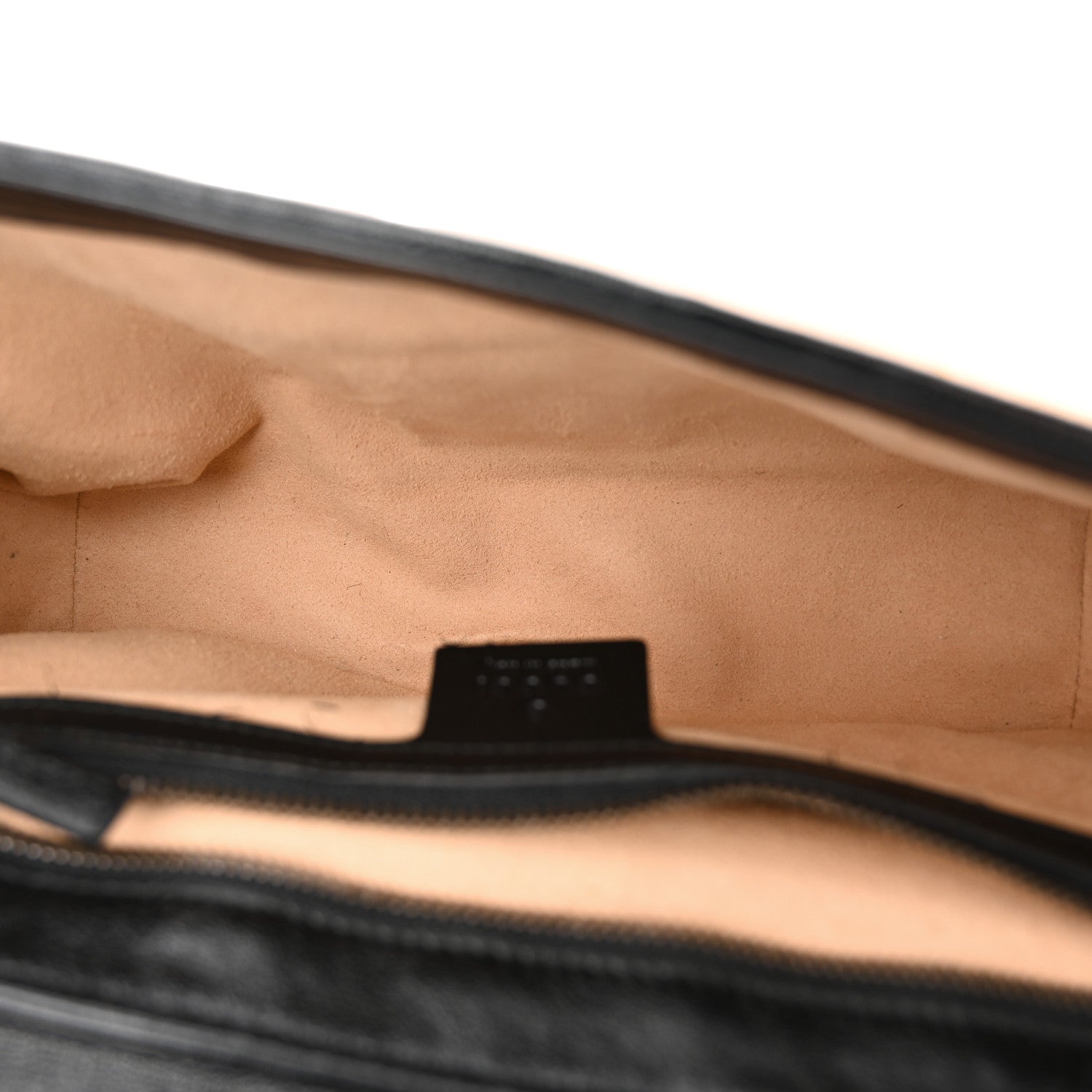 Gucci Vintage Effect Calfskin Matelasse Diagonal Small Torchon GG Marmont Shoulder Bag Cognac Black 5 of 11