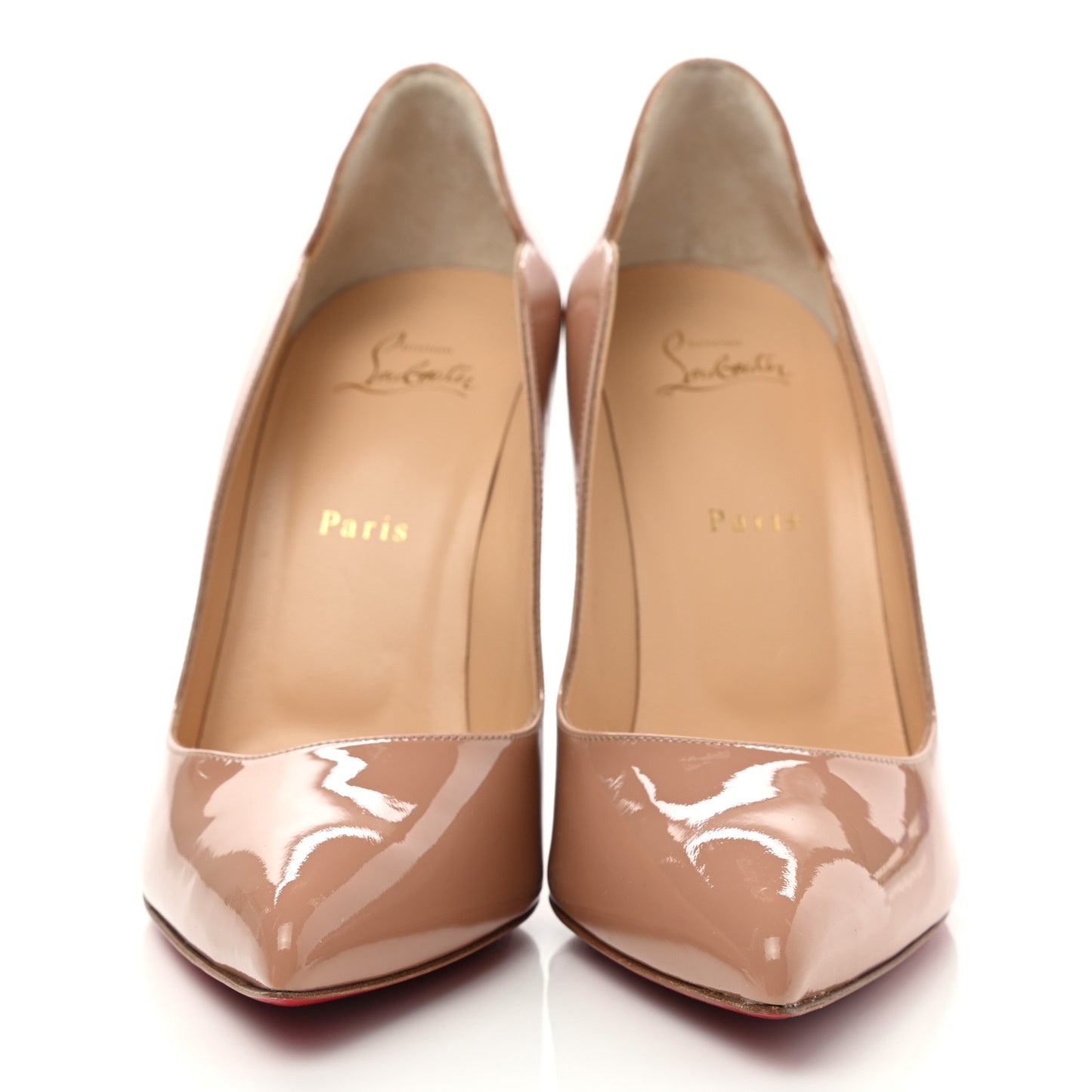 Patent Hot Chick Pumps 41.5 Nude