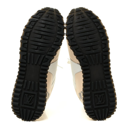 Louis Vuitton Calfskin Damier Azur Run Away Sneakers 40 White 6 of 10