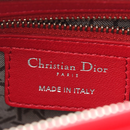 Christian Dior Lambskin Cannage Medium Lady Dior Red 5 of 8