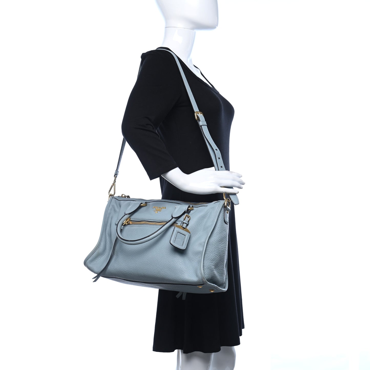 Vitello Daino Top Handle Tote Lago