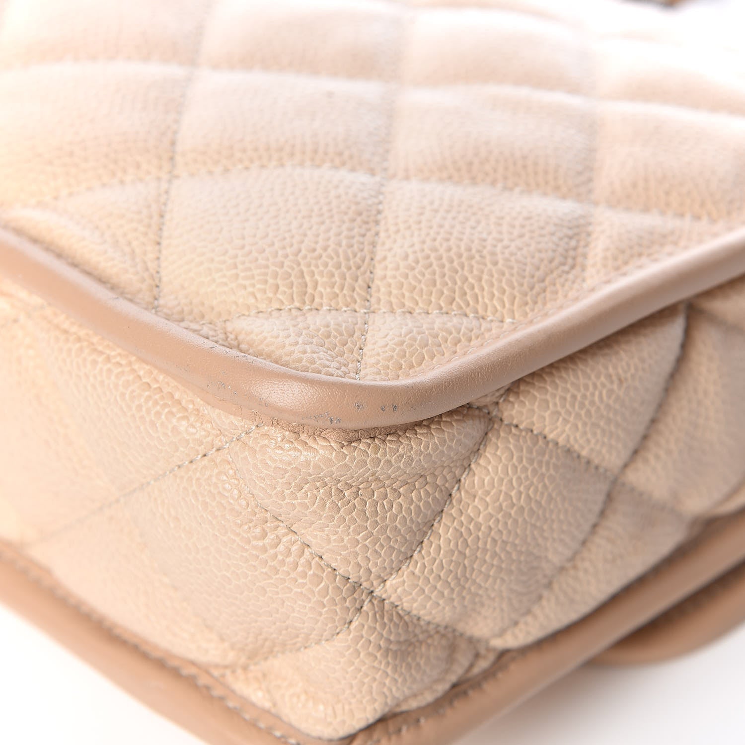 Chanel Caviar Quilted Large French Riviera Flap Beige 15 of 18