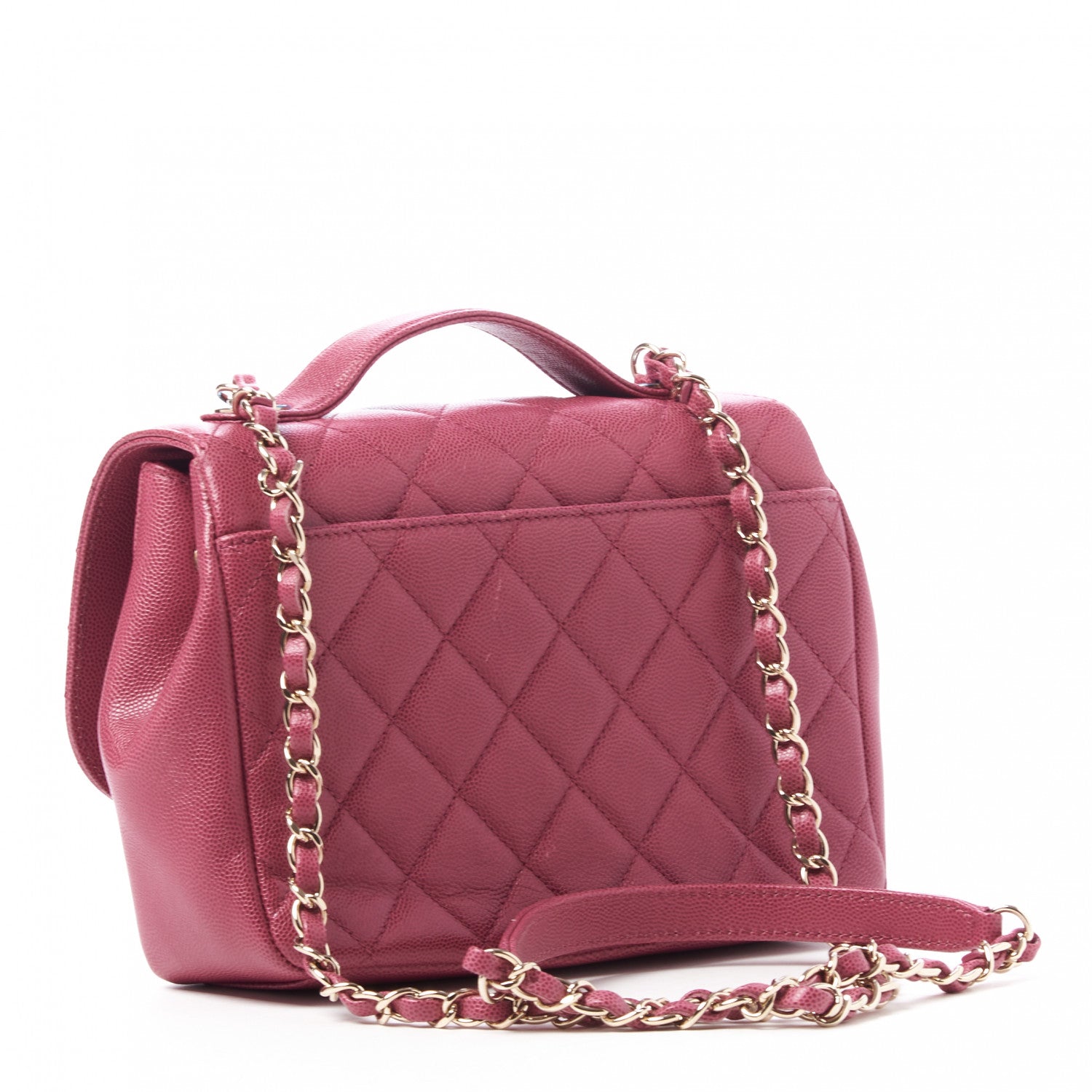 Chanel Caviar Quilted Medium Business Affinity Flap Pink 2 of 17