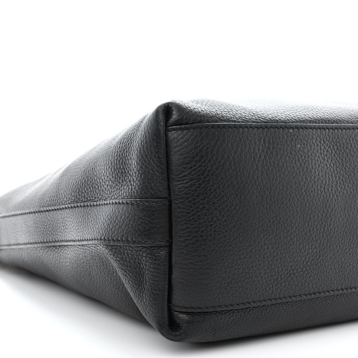 Pebbled Calfskin Small Miss GG Hobo Black