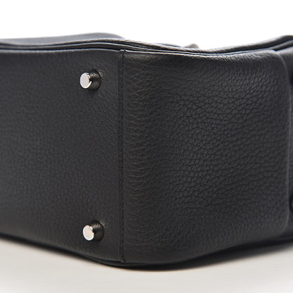Hermes Taurillon Clemence Mini Lindy 20 Black 8 of 10