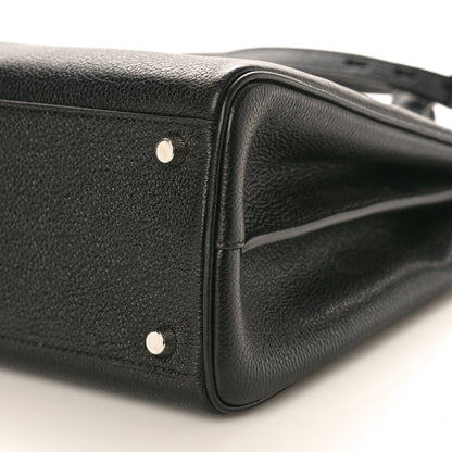 Gucci Grainy Calfskin Medium Zumi Top Handle Bag Black 11 of 12