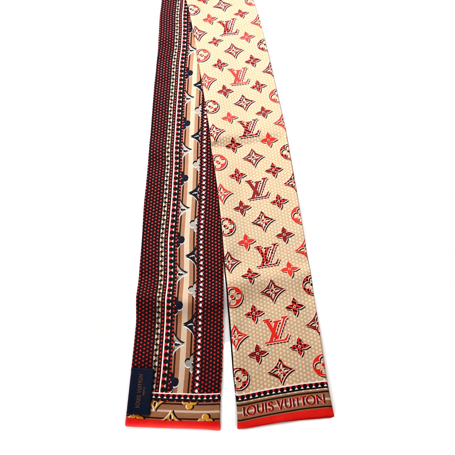 Silk Monogram Monodots Bandeau Beige