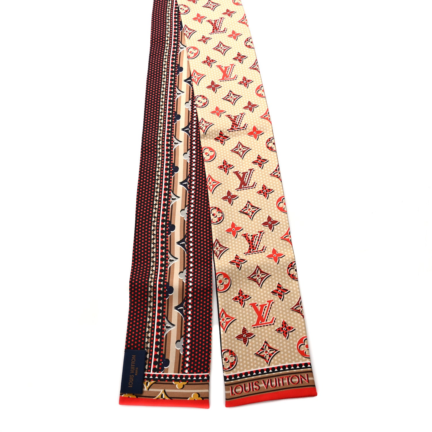 Louis Vuitton Silk Monogram Monodots Bandeau Beige 2 of 4