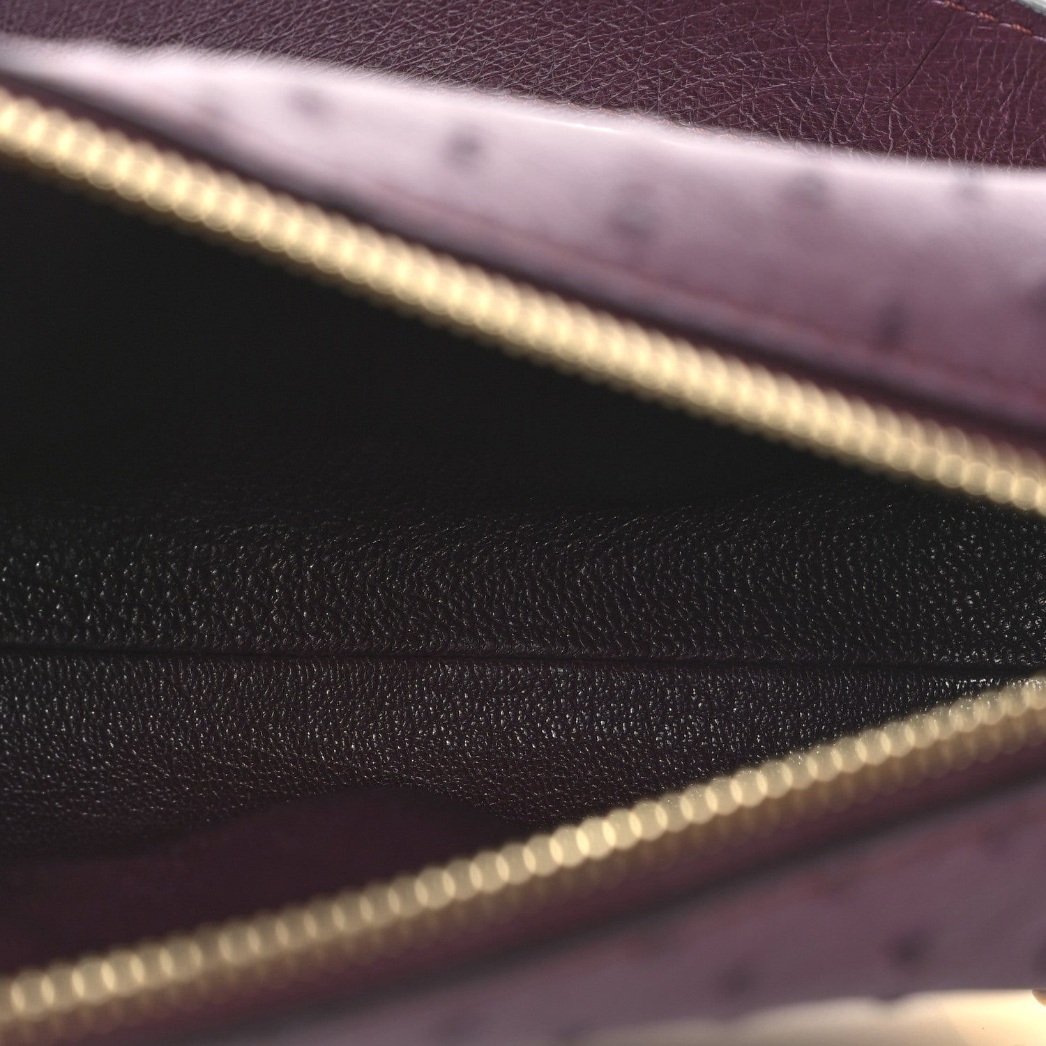 Louis Vuitton Ostrich Side Trunk PM Bordeaux 5 of 9