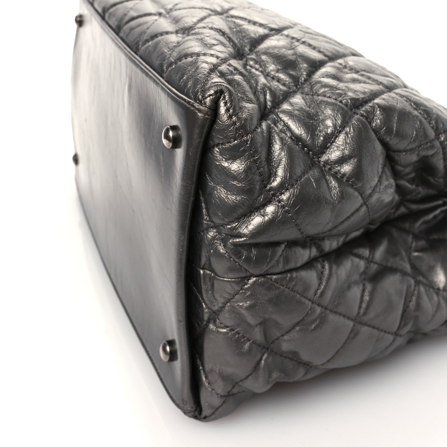 Chanel Metallic Calfskin Small Chain Me Tote Silver 10 of 10