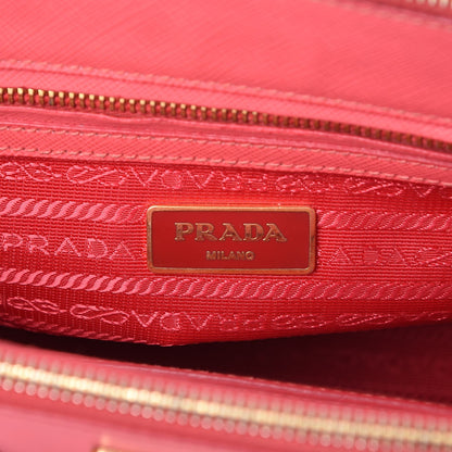 Prada Saffiano Mini Galleria Double Zip Tote Fragola 7 of 9