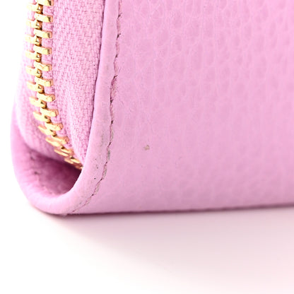 Gucci Dollar Calfskin Bosco Zip Around Key Case Malva 10 of 13