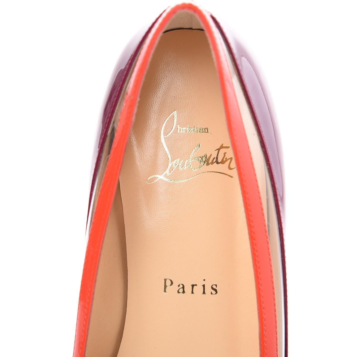 Christian Louboutin Patent PVC Suspenodo Flats 37 Eveque 6 of 12