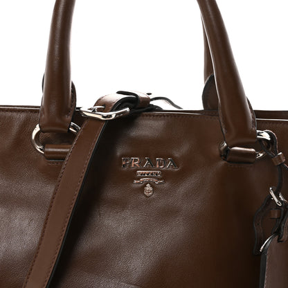 Prada Soft Calf Shopping Tote Palissandro 7 of 9