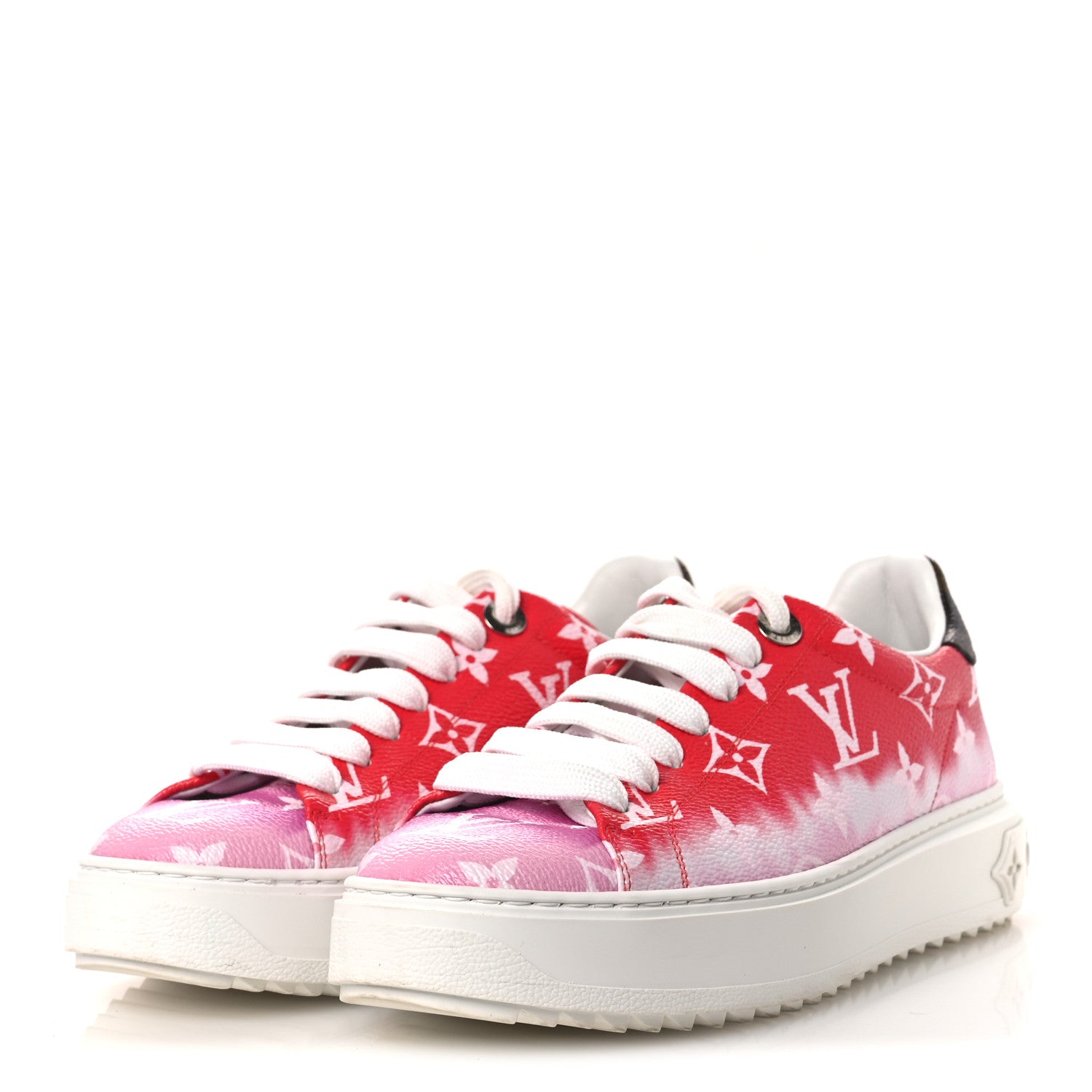 Louis Vuitton Monogram Escale Time Out Sneakers 35.5 Red 4 of 10