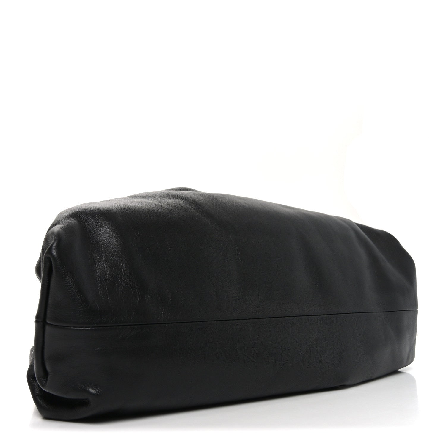 Bottega Veneta Smooth Butter Calf The Pouch Oversized Clutch Black 4 of 11