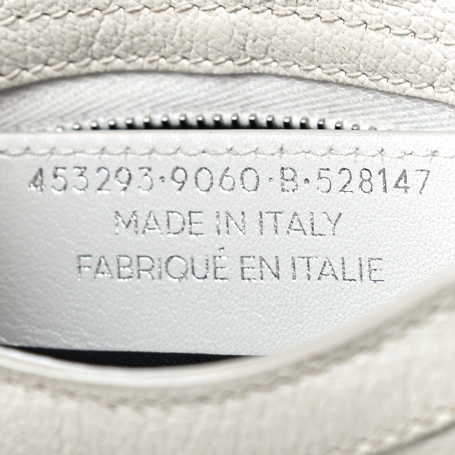 Balenciaga Chevre Silver Metallic Edge Hardware Nano City White 7 of 15