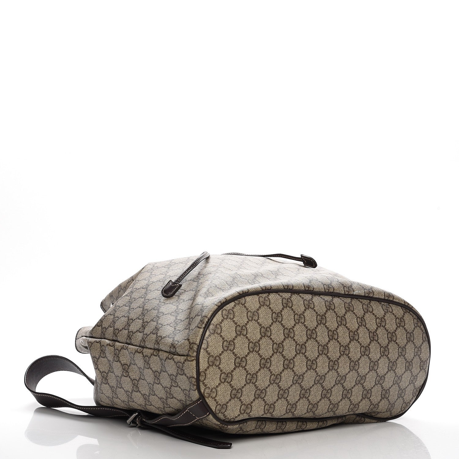 Gucci GG Supreme Monogram Drawstring Backpack Dark Brown 4 of 11