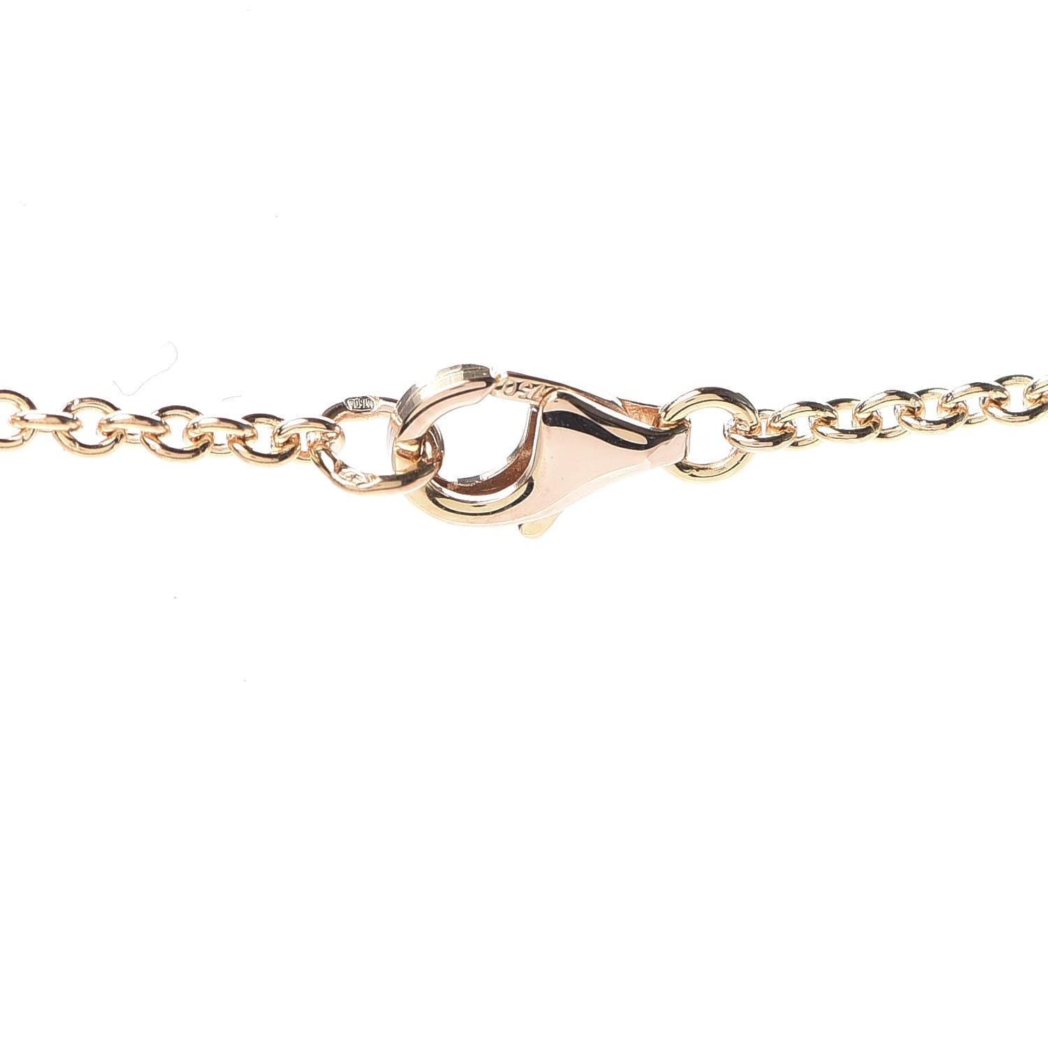 Cartier 18K Pink Gold Interlocking LOVE Necklace 4 of 8
