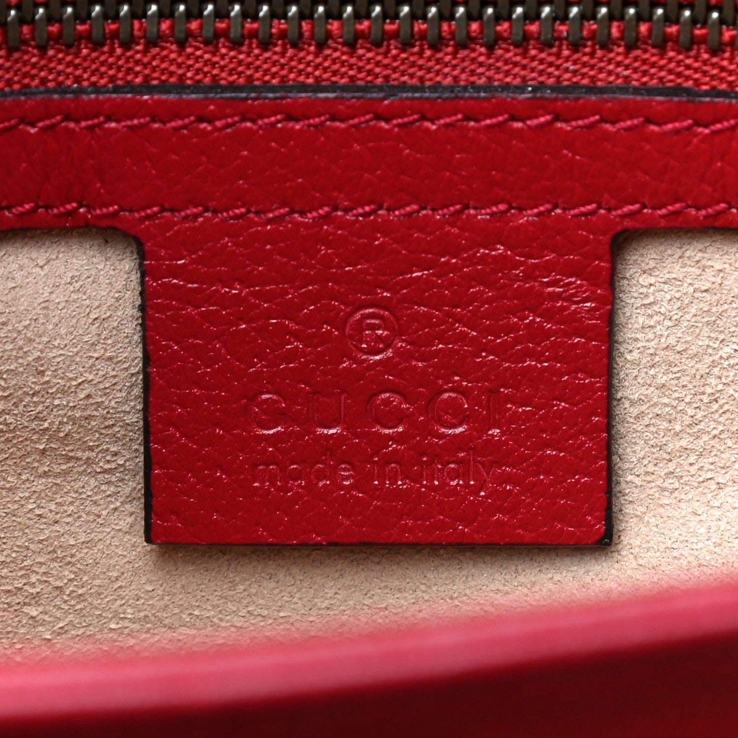 Gucci GG Supreme Monogram Medium Queen Margaret Shoulder Bag Red 8 of 14