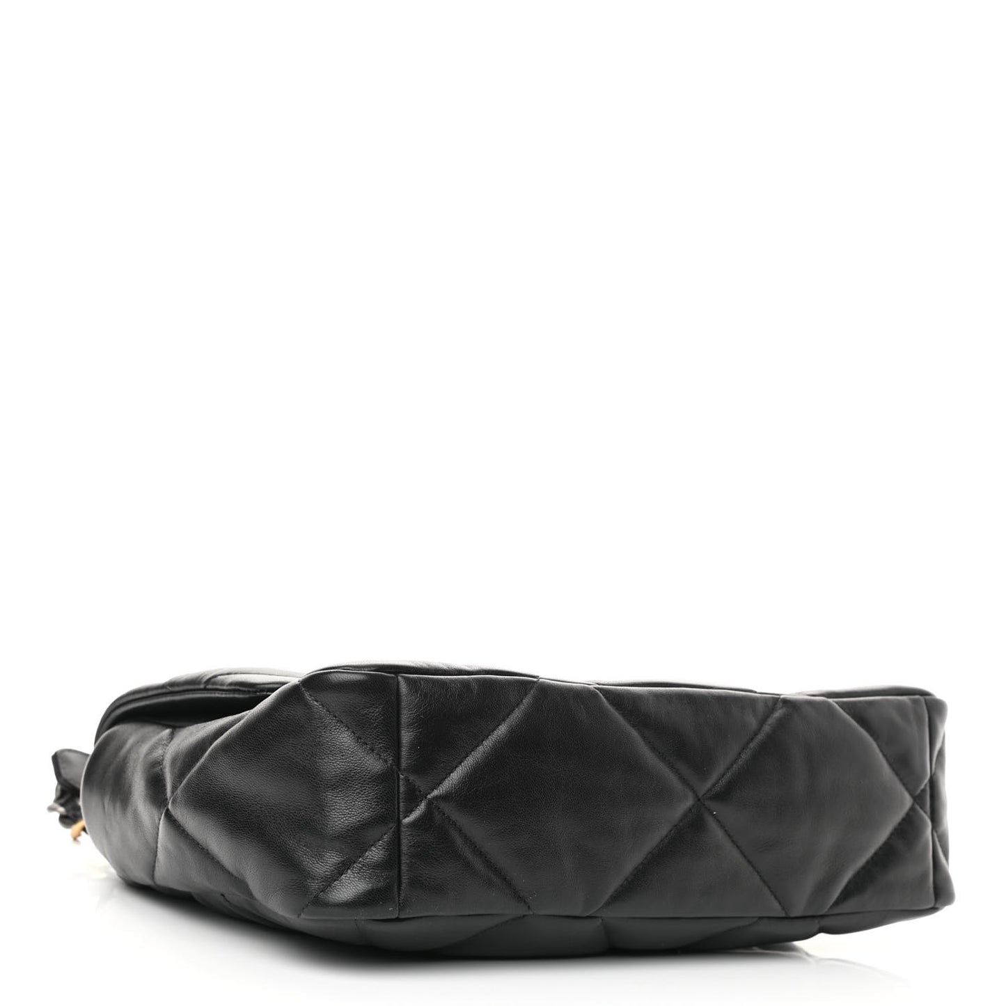 Lambskin Quilted Large Chanel 19 Flap Black
