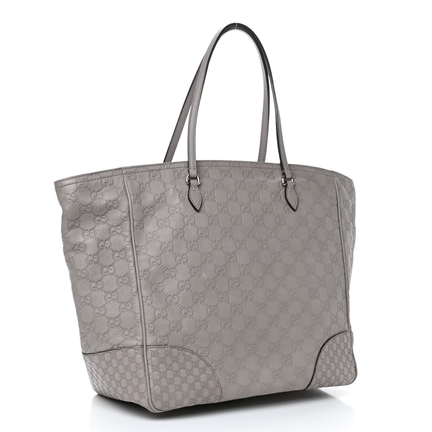 Gucci Guccissima Medium Bree Zippered Tote Storm Grey 2 of 4
