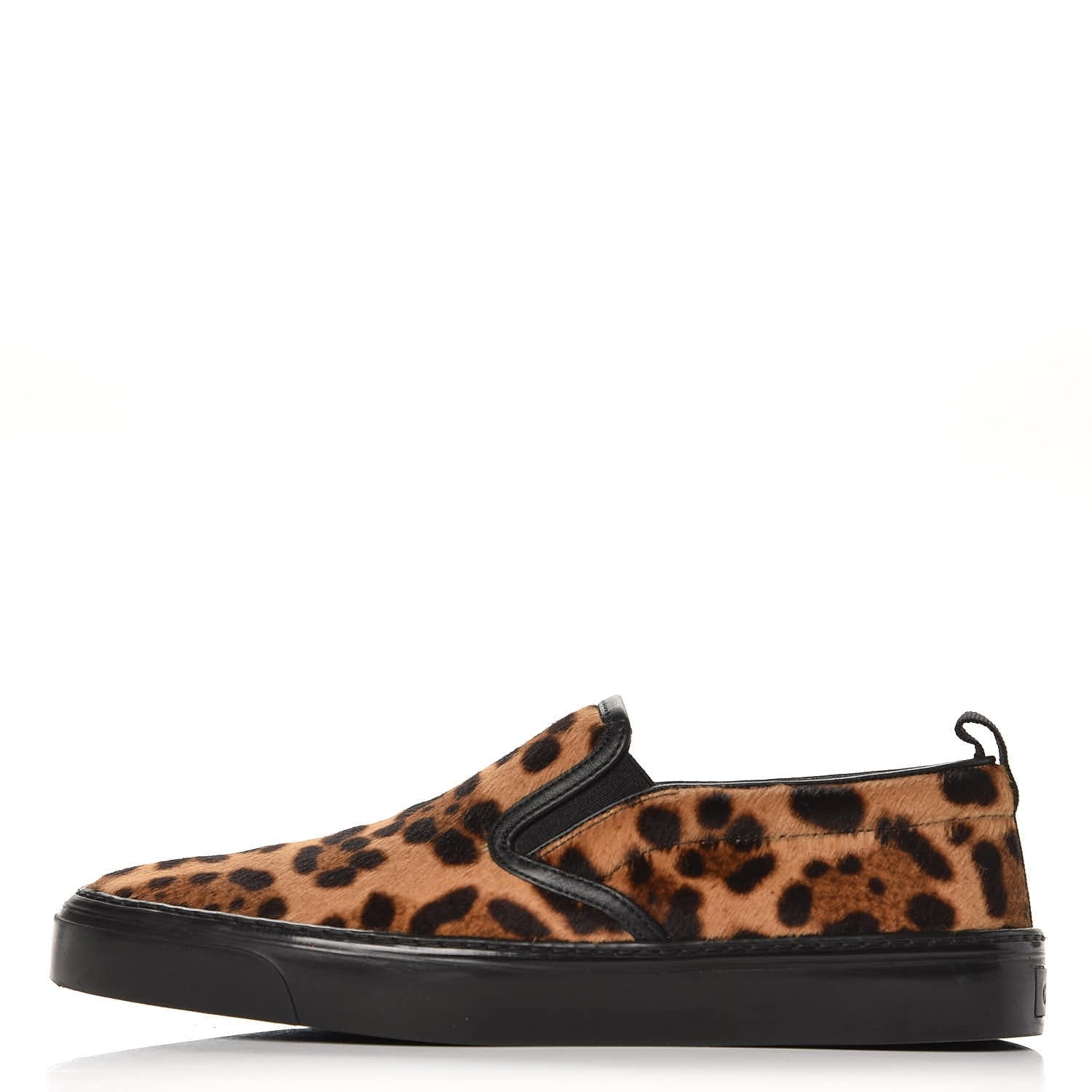 Gucci Pony Hair Jaguar Print Slip On Sneakers 37.5 1 of 9