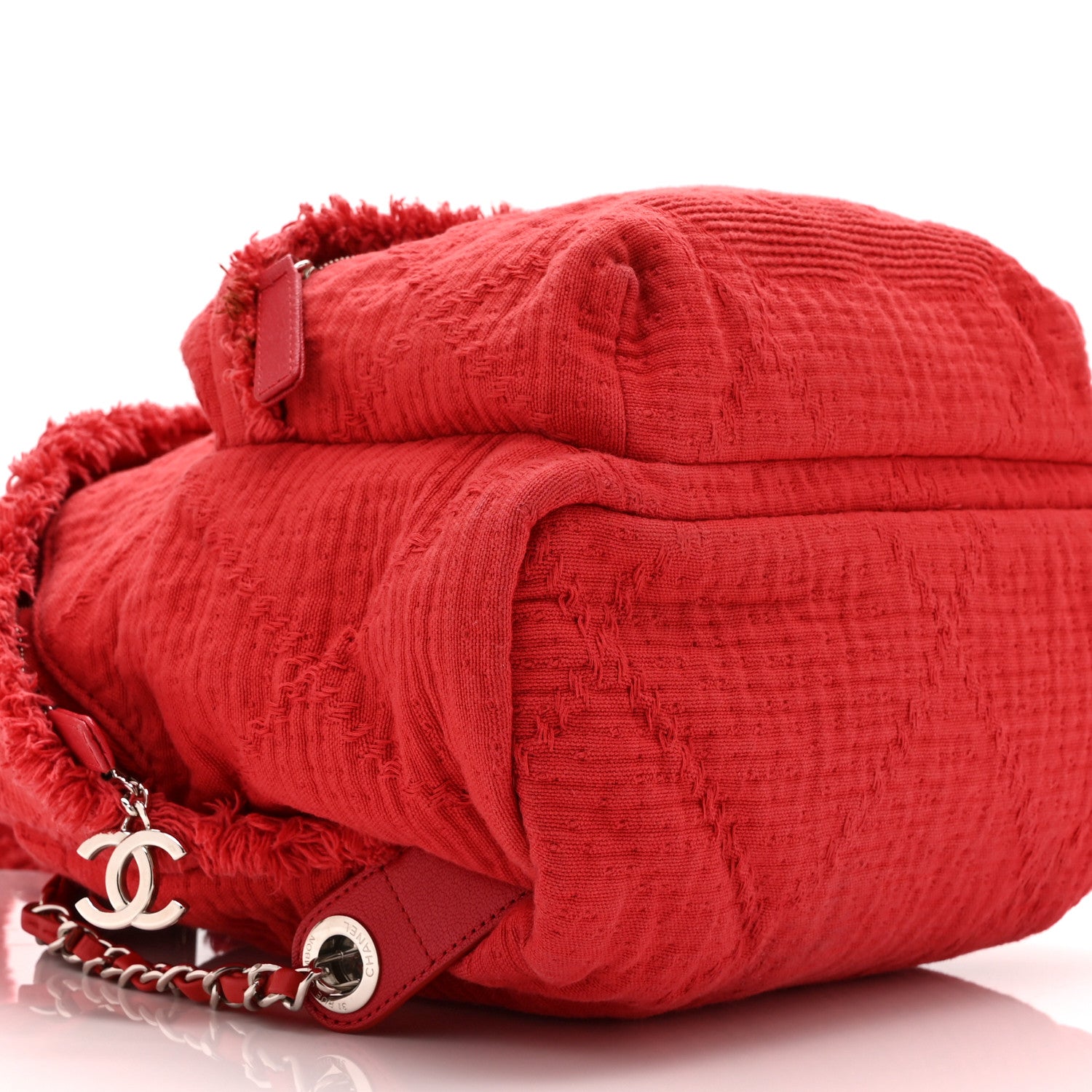 Chanel Canvas Double Face Backpack Red 9 of 10