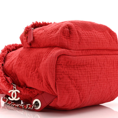 Chanel Canvas Double Face Backpack Red 9 of 10