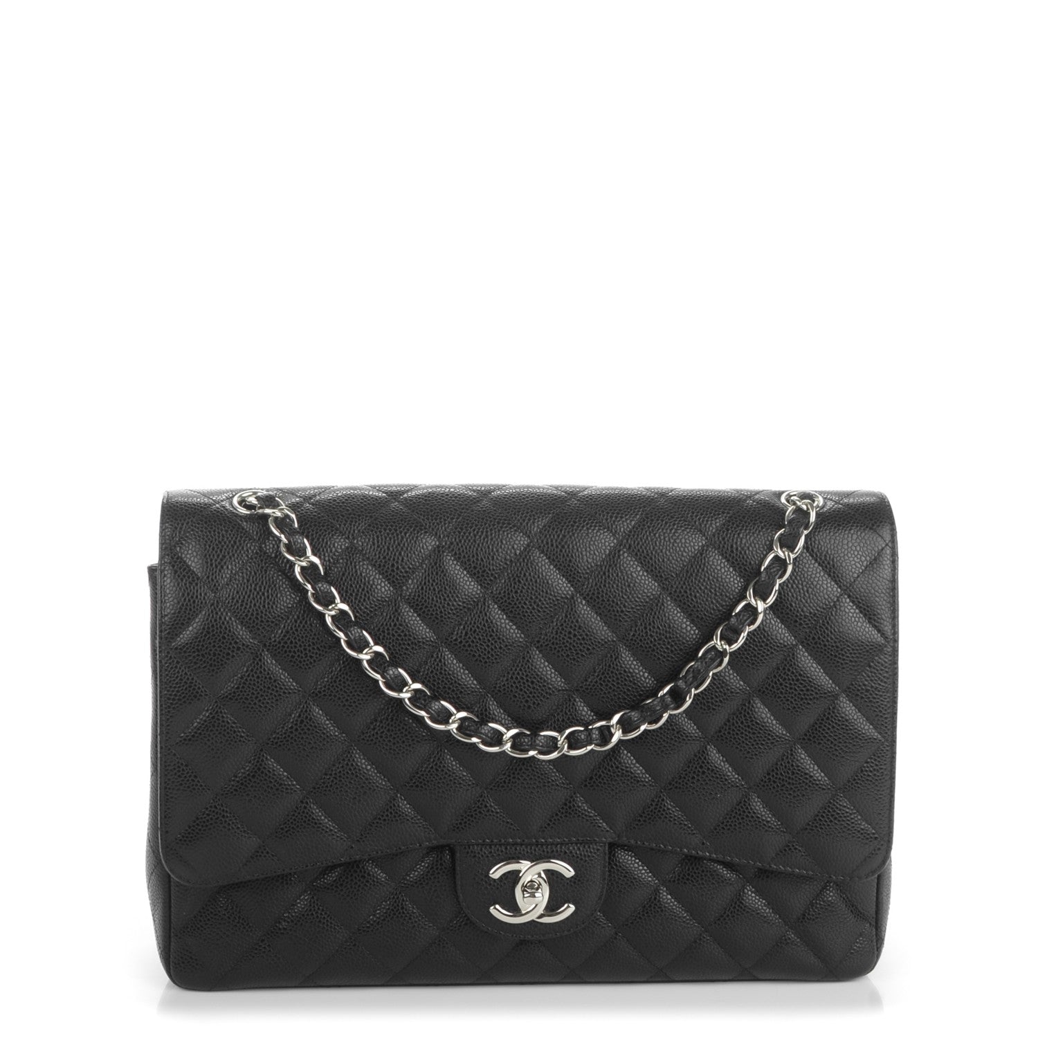 Chanel Caviar Quilted Maxi Double Flap Black 1 of 8