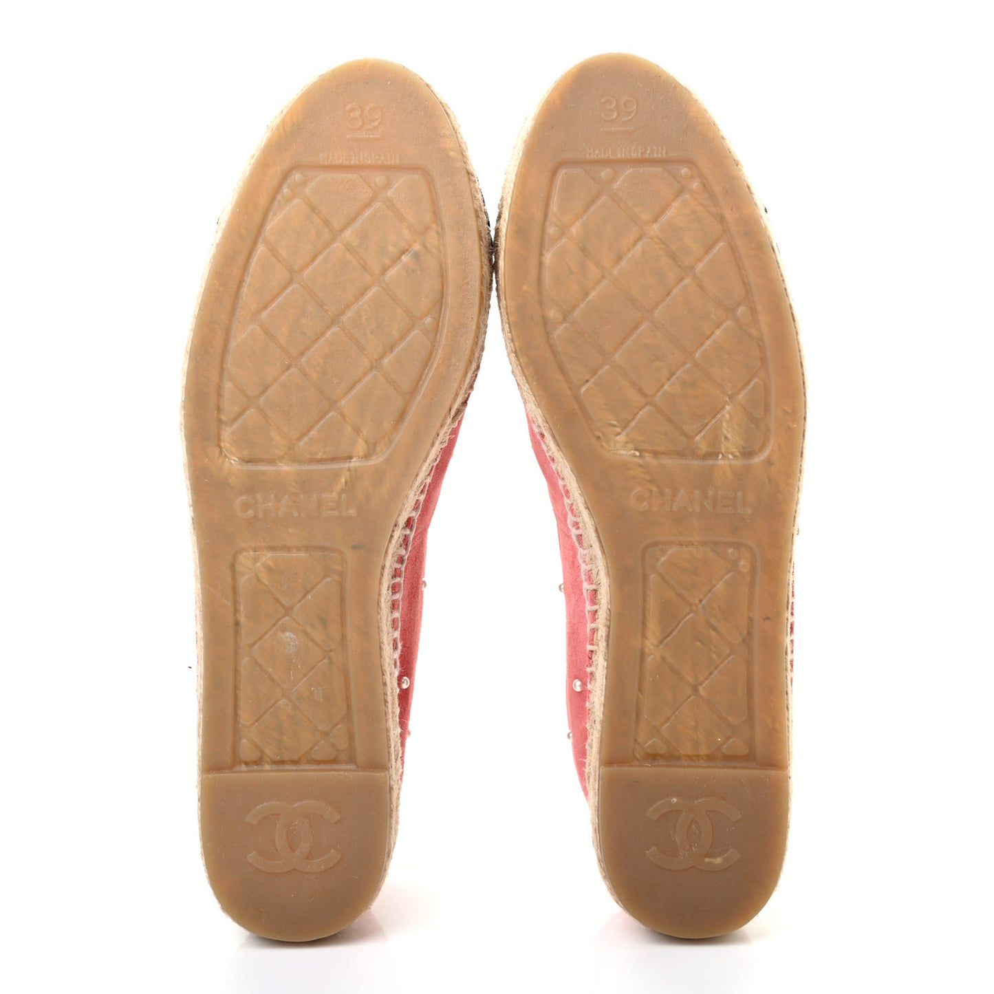 Suede Pearl CC Espadrilles 39 Pink