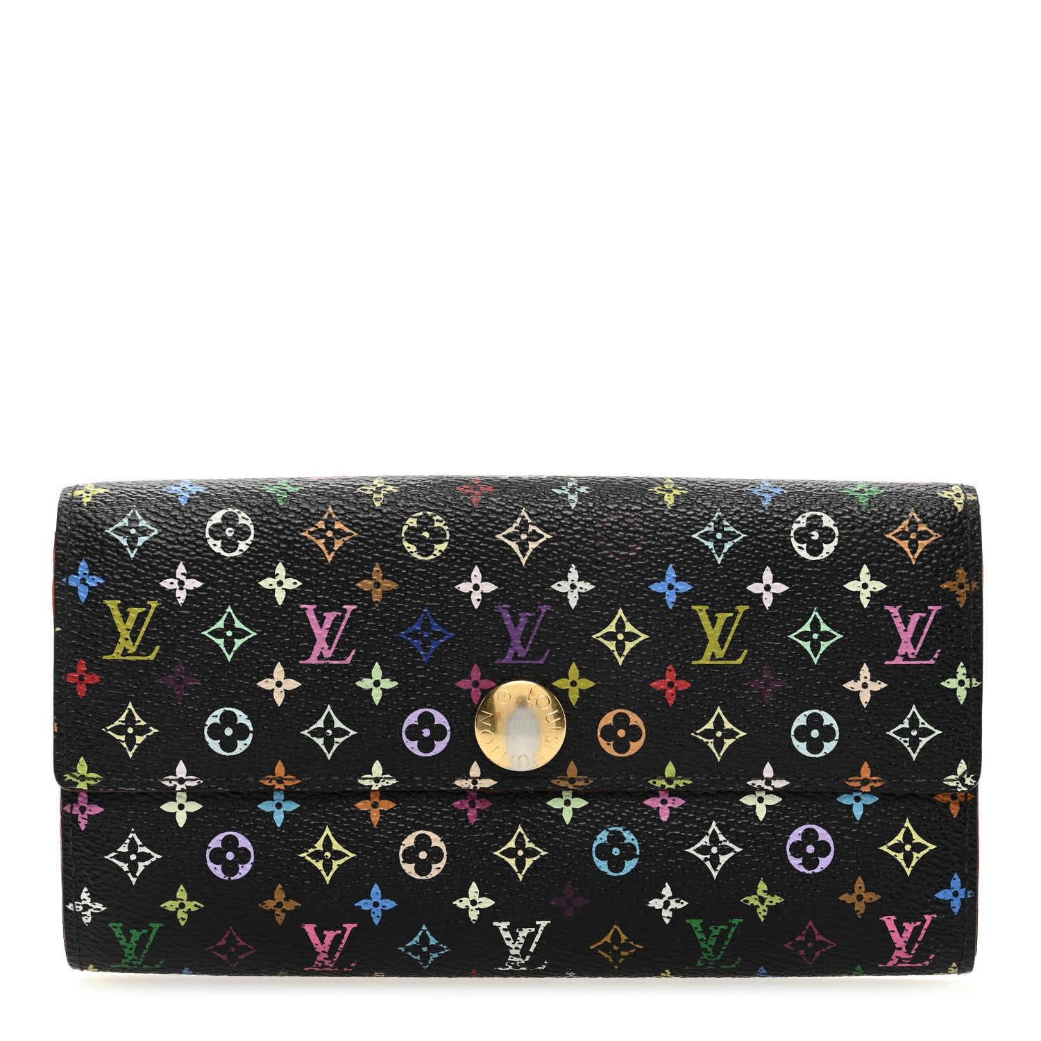 Louis Vuitton Monogram Multicolor Sarah Wallet Black Pistache 1 of 7