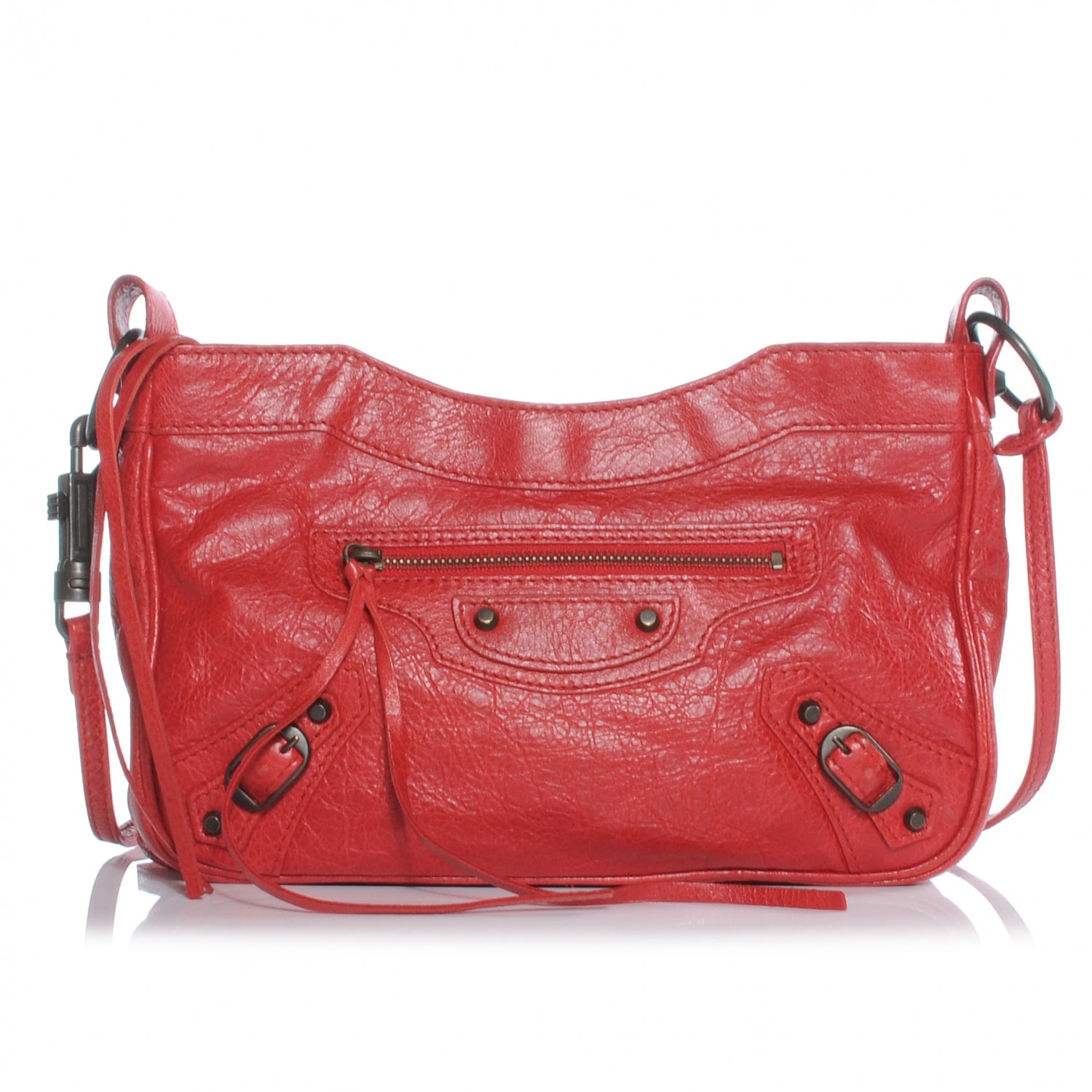 Balenciaga Agneau Hip Rouge Coquelicot 1 of 7