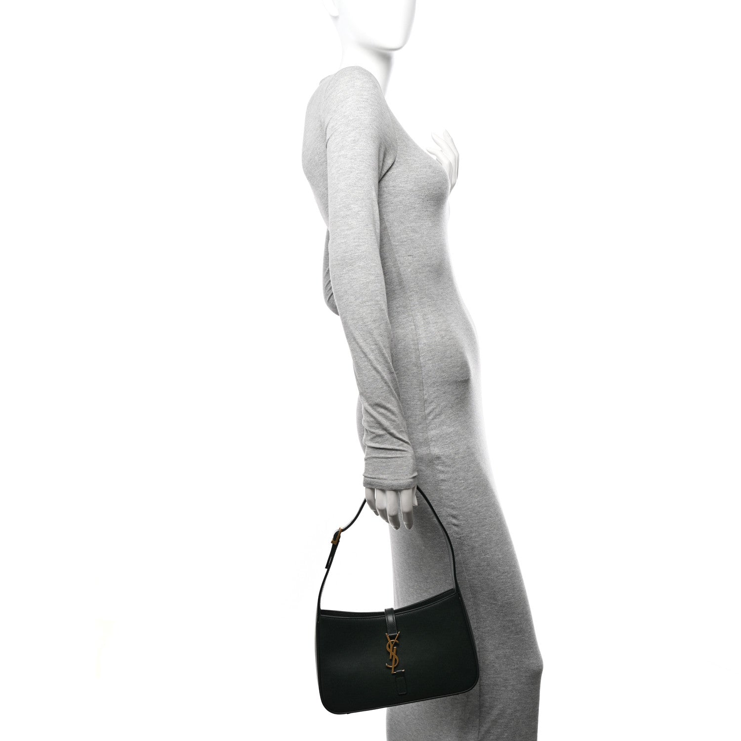 Saint Laurent Smooth Calfskin Le 5 A 7 Hobo Vert Fonce 2 of 13