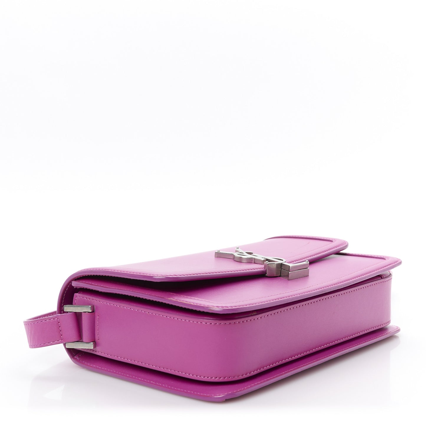 Box Calfskin Monogram Medium Solferino Satchel Fuchsia