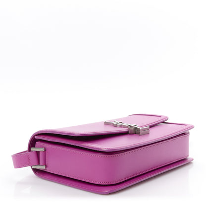 Saint Laurent Box Calfskin Monogram Medium Solferino Satchel Fuchsia 4 of 11