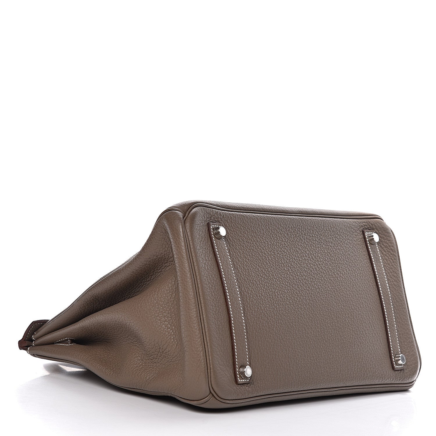 Hermes Taurillon Clemence Birkin 35 Etoupe 4 of 38