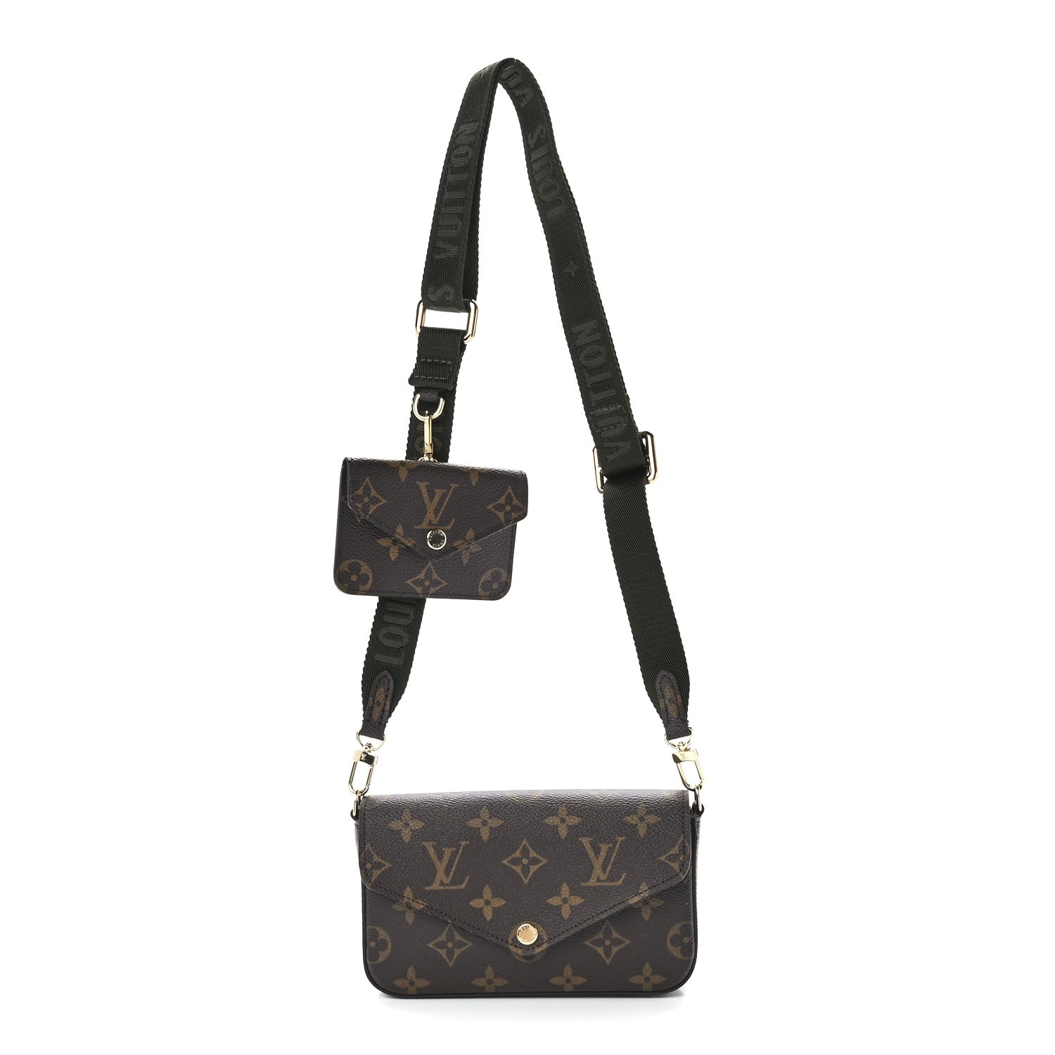 Louis Vuitton Monogram Felicie Strap & Go Kaki 1 of 11