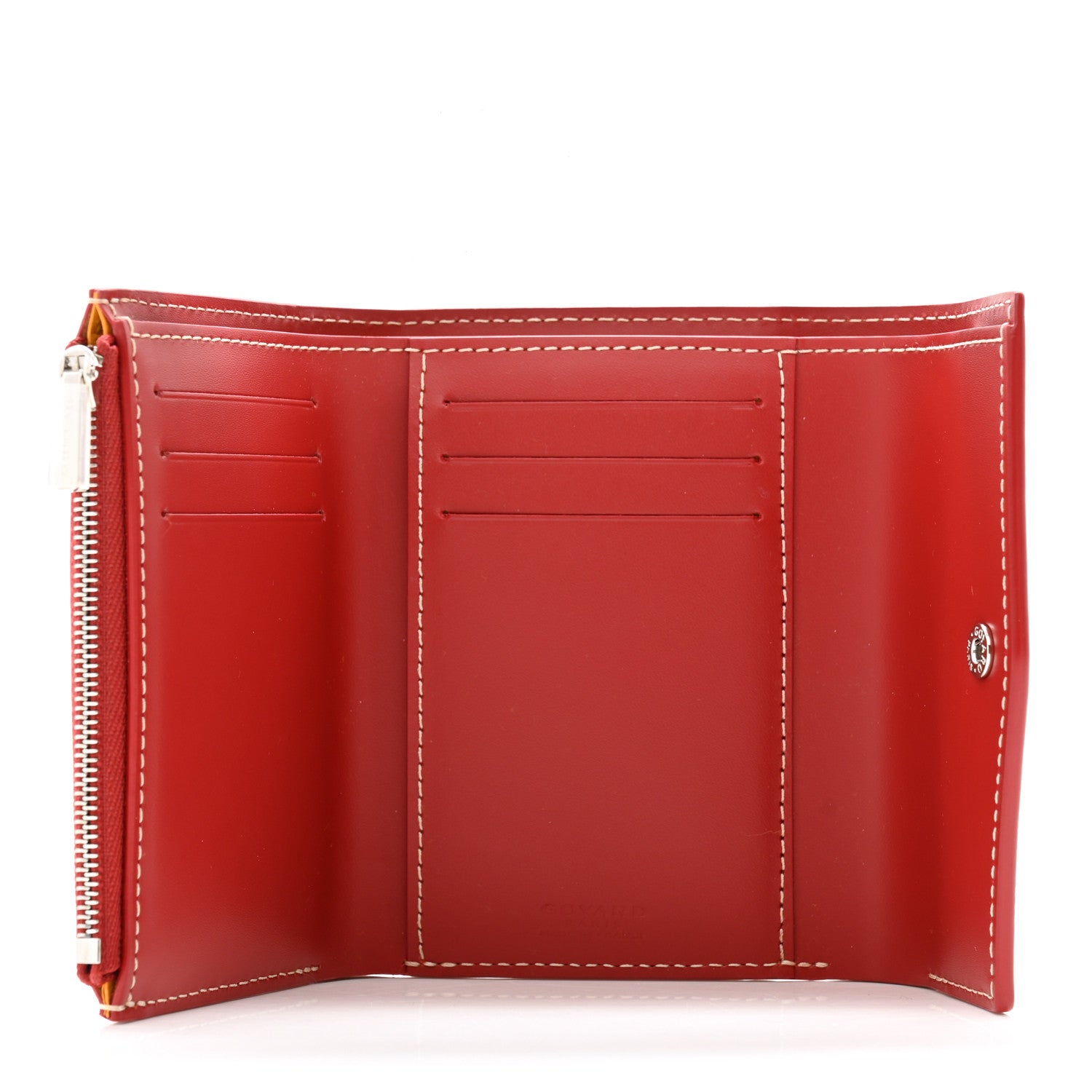 Goyard Goyardine Saint-Gabriel Compact Wallet Black Gold 5 of 8