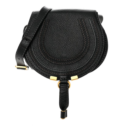 Chloe Calfskin Mini Marcie Round Crossbody Bag Black 1 of 11
