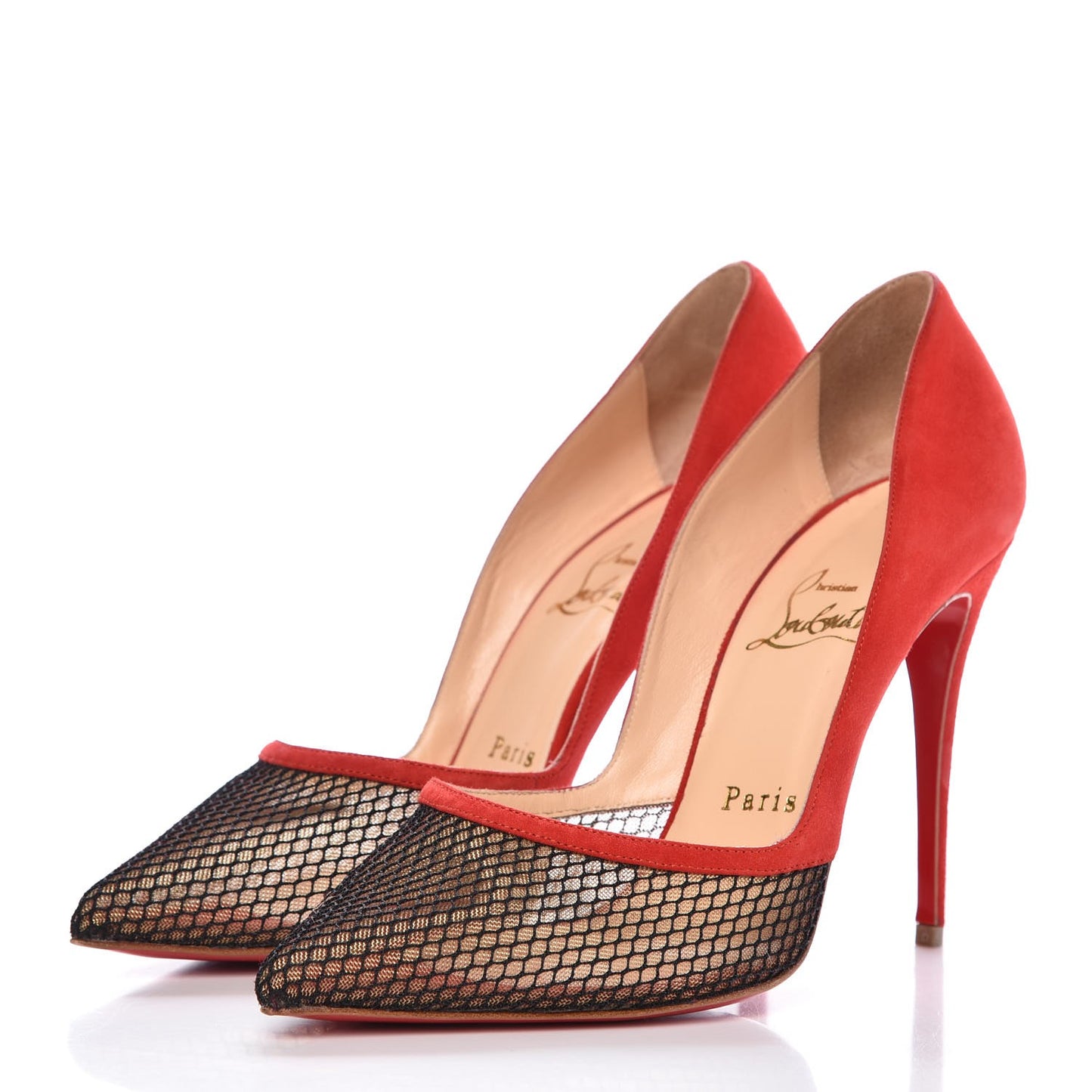 Fishnet Suede Miluna 100 Pumps 37 Black Rouge