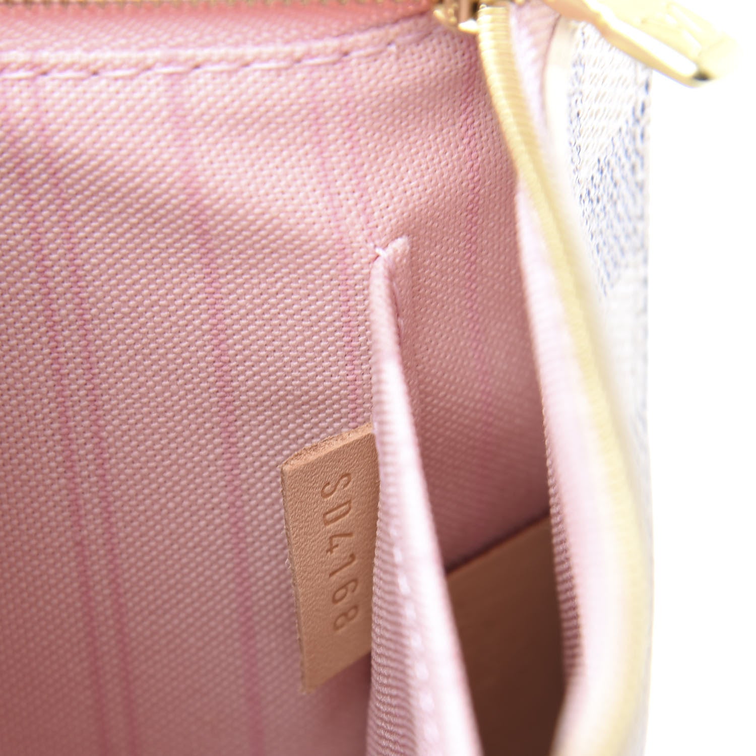 Louis Vuitton Damier Azur Neverfull MM GM Pochette Rose Ballerine 7 of 7