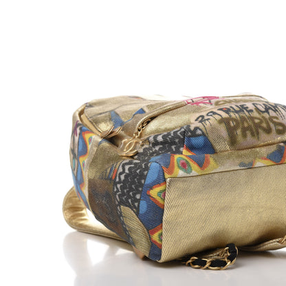 Chanel Graffiti Printed Canvas Street Spirit Backpack Multicolor 5 of 10