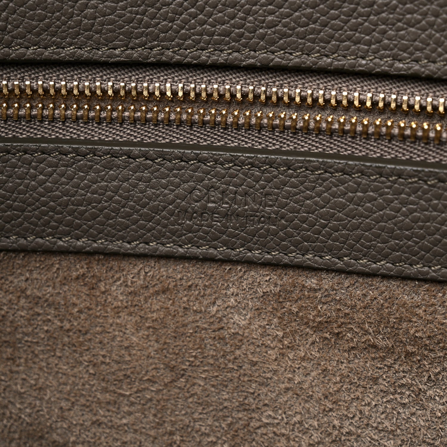 Celine Soft Grained Calfskin Small Belt Cabas Phantom Taupe 6 of 10